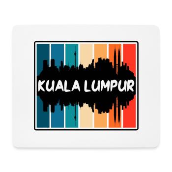 Kuala Lumpur Malaisie Skyline Silhouette Voyage So - Tapis de souris (format paysage) - blanc - Devant