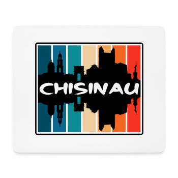 Chisinau Moldawien Skyline Silhouette Reise Souveni - Mousepad (Querformat) - Weiß - Vorne