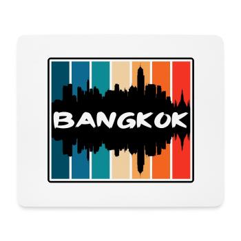 Bangkok Thaïlande Skyline Silhouette Voyage Souveni - Tapis de souris (format paysage) - blanc - Devant