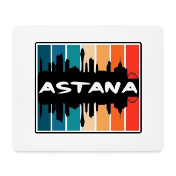 Astana Kazakhstan Skyline Silhouette Travel Souven - Tapis de souris (format paysage) - blanc - Devant