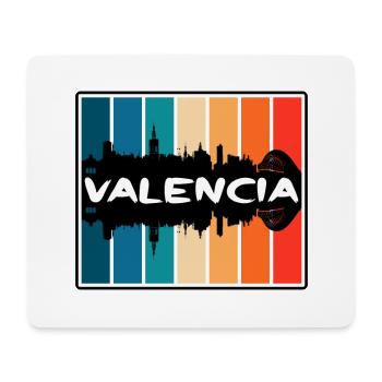 Valencia Venezuela Skyline Silhouette Travel Souve - Tapis de souris (format paysage) - blanc - Devant