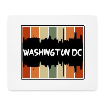 Washington Dc Washington Usa Skyline Silhouette Tr - Mousepad (Querformat) - Weiß - Vorne