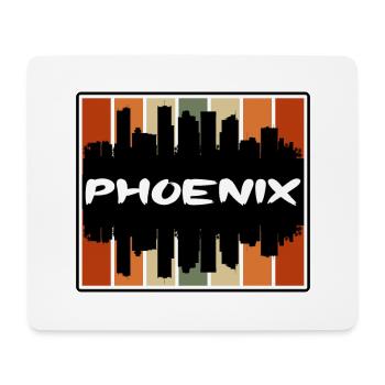 Phoenix Arizona USA Skyline Silhouette Reise Souv - Mousepad (Querformat) - Weiß - Vorne