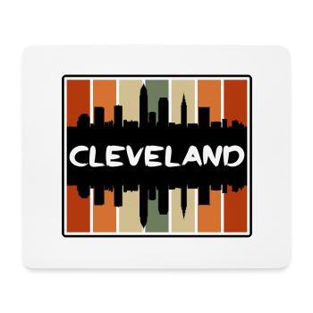 Cleveland Ohio Usa Skyline Silhouette Travel Souve - Mouse Pad (horizontal) - white - Front