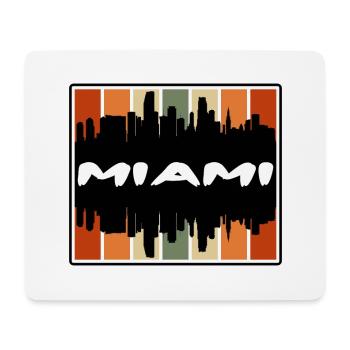 Miami Floride États-Unis Skyline Silhouette Voyage Souven - Tapis de souris (format paysage) - blanc - Devant
