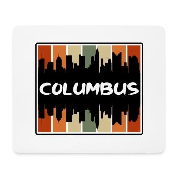 Columbus Ohio Usa Skyline Silhouette Travel Souven - Mouse Pad (horizontal) - white - Front