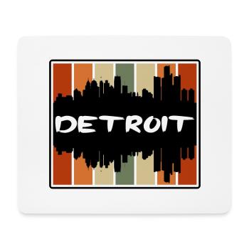 Detroit Michigan Usa Skyline Silhouette Travel Sou - Mouse Pad (horizontal) - white - Front