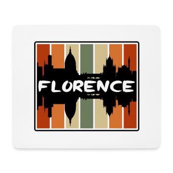 Florenz Italien Skyline Silhouette Reise Souvenir - Mousepad (Querformat) - Weiß - Vorne