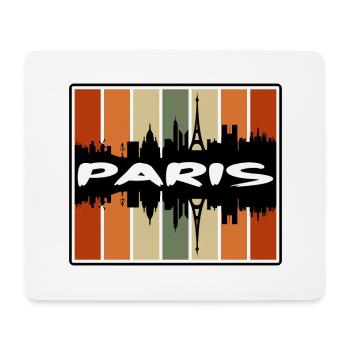 Paris France Skyline Silhouette Travel Souvenir - Mouse Pad (horizontal) - white - Front