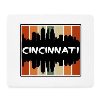 Cincinnati Ohio Usa Skyline Silhouette Travel Souv - Mouse Pad (horizontal) - white - Front