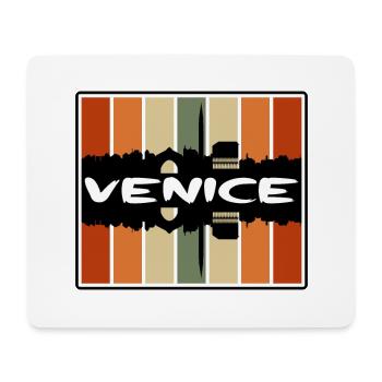 Venise Italie Skyline Silhouette Souvenir de voyage - Tapis de souris (format paysage) - blanc - Devant
