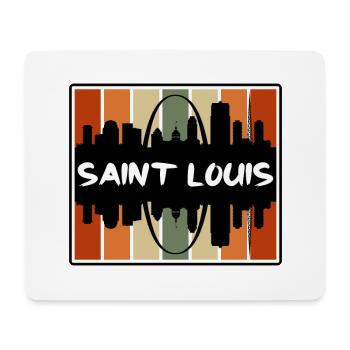 Saint Louis Missouri Usa Skyline Silhouette Travel - Mouse Pad (horizontal) - white - Front