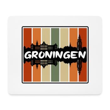 Groningen Niederlande Skyline Silhouette Reisen So - Mousepad (Querformat) - Weiß - Vorne