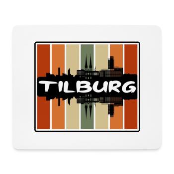 Tilburg Netherlands Skyline Silhouette Travel Souv - Mouse Pad (horizontal) - white - Front