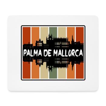 Palma De Mallorca Spain Skyline Silhouette Travel - Mouse Pad (horizontal) - white - Front