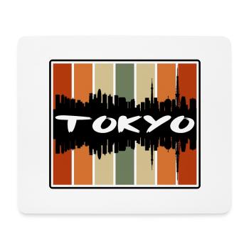 Tokyo Japan Skyline Silhouette Reisesouvenir - Mousepad (Querformat) - Weiß - Vorne