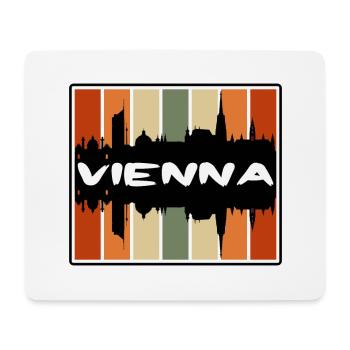 Vienna Austria Skyline Silhouette Travel Souvenir - Mouse Pad (horizontal) - white - Front