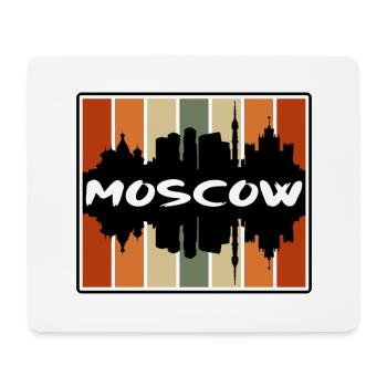 Moskau Russland Skyline Silhouette Reise Souvenir - Mousepad (Querformat) - Weiß - Vorne