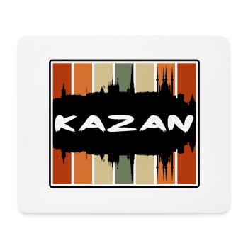 Kazan Russie Skyline Silhouette Souvenir de voyage - Tapis de souris (format paysage) - blanc - Devant