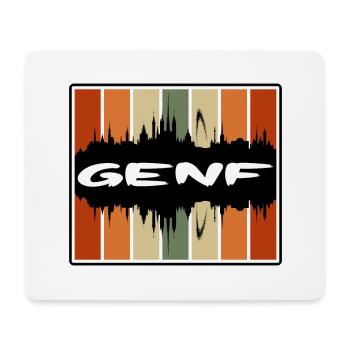 Genf Schweiz Skyline Silhouette Travel Souveni - Mousepad (Querformat) - Weiß - Vorne