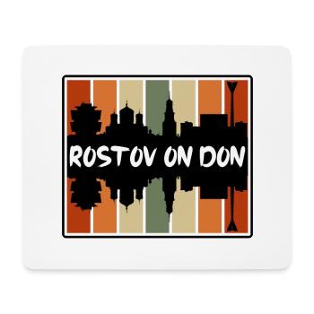 Rostov On Don Russie Skyline Silhouette Travel Sou - Tapis de souris (format paysage) - blanc - Devant