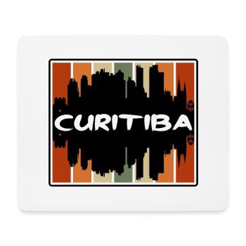 Curitiba Brazil Skyline Silhouette Travel Souvenir - Mouse Pad (horizontal) - white - Front