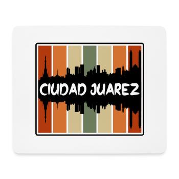 Ciudad Juarez Mexique Skyline Silhouette Voyage Sou - Tapis de souris (format paysage) - blanc - Devant