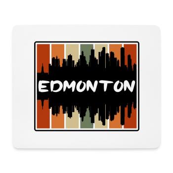 Edmonton Canada Skyline Silhouette Souvenir de voyage - Tapis de souris (format paysage) - blanc - Devant