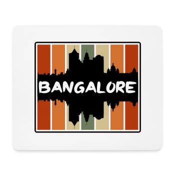 Bangalore Inde Skyline Silhouette Souvenir de voyage - Tapis de souris (format paysage) - blanc - Devant