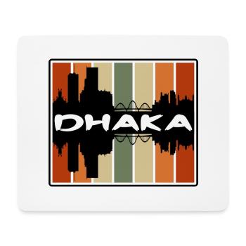 Dhaka Bangladesch Skyline Silhouette Reise Souveni - Mousepad (Querformat) - Weiß - Vorne