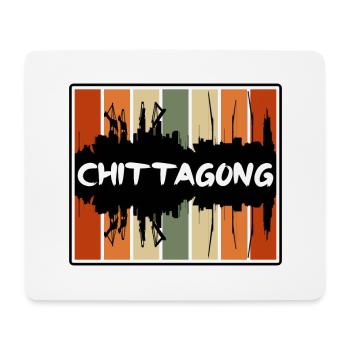 Chittagong Bangladesch Skyline Silhouette Reisen So - Mousepad (Querformat) - Weiß - Vorne
