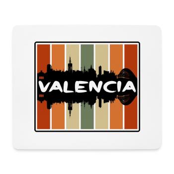 Valencia Venezuela Skyline Silhouette Travel Souve - Tapis de souris (format paysage) - blanc - Devant