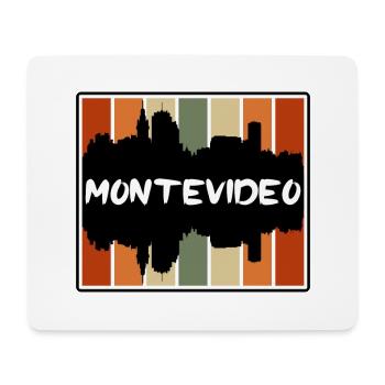 Montevideo Uruguay Skyline Silhouette Travel Souve - Mouse Pad (horizontal) - white - Front