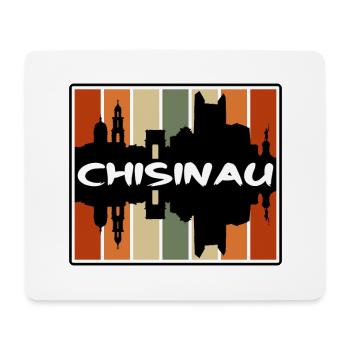 Chisinau Moldawien Skyline Silhouette Reise Souveni - Mousepad (Querformat) - Weiß - Vorne