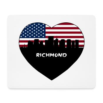 Richmond Virginia USA Flag Skyline Travel Souvenir - Mouse Pad (horizontal) - white - Front