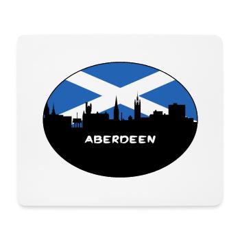 Aberdeen Schottland Flagge Skyline Reise Souvenir - Mousepad (Querformat) - Weiß - Vorne