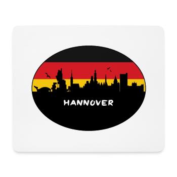 Hannover Deutschland Flagge Skyline Silhouette Travel - Mousepad (Querformat) - Weiß - Vorne