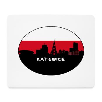 Katowice Poland Flag Skyline Silhouette Travel - Mouse Pad (horizontal) - white - Front