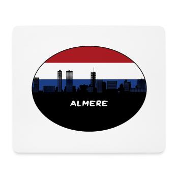 Almere Niederlande Flagge Skyline Silhouette Travel - Mousepad (Querformat) - Weiß - Vorne