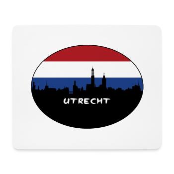 Utrecht Niederlande Flagge Skyline Silhouette Reisen - Mousepad (Querformat) - Weiß - Vorne