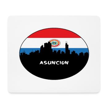 Asuncion Paraguay Flag Skyline Silhouette Travel - Mouse Pad (horizontal) - white - Front