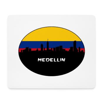 Medellin Kolumbien Flagge Skyline Silhouette Reisen - Mousepad (Querformat) - Weiß - Vorne