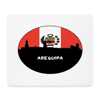 Arequipa Peru Flag Skyline Silhouette Travel - Mouse Pad (horizontal) - white - Front