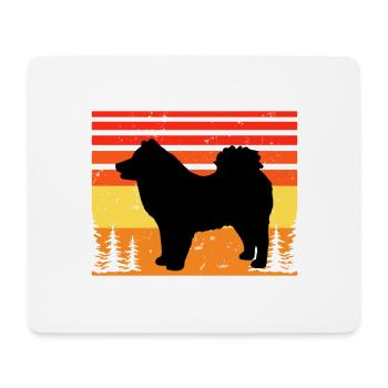 Eurasier Dog Lover Silhouette Vintage Sunset - Mouse Pad (horizontal) - white - Front