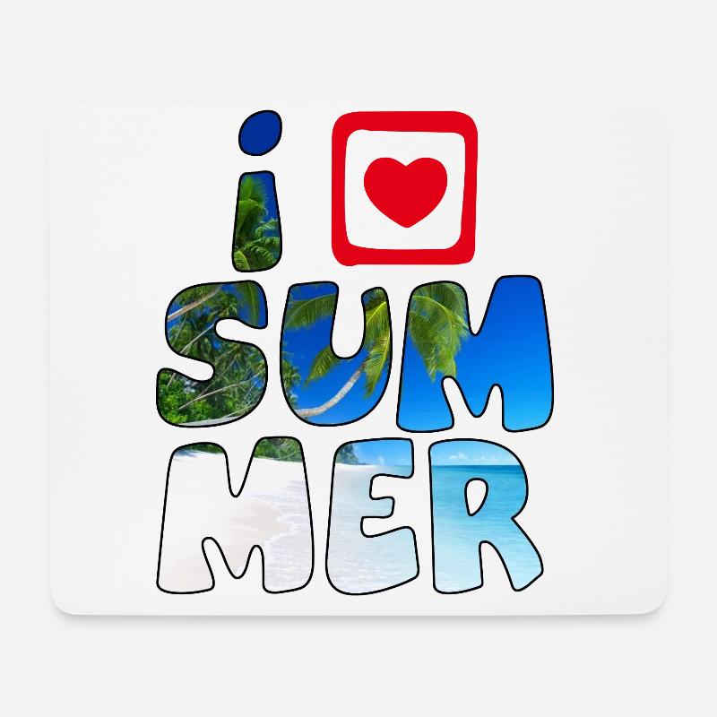 Liebe Sommer1 - Mousepad (Querformat) - Weiß