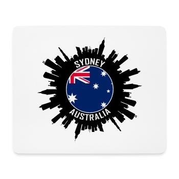 Sydney Skyline Australien Flagge Reise Souvenir - Mousepad (Querformat) - Weiß - Vorne