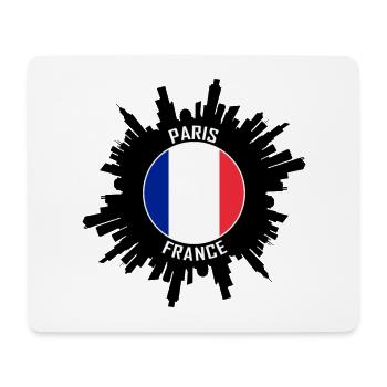 Paris Skyline Frankreich Flagge Reisesouvenir - Mousepad (Querformat) - Weiß - Vorne
