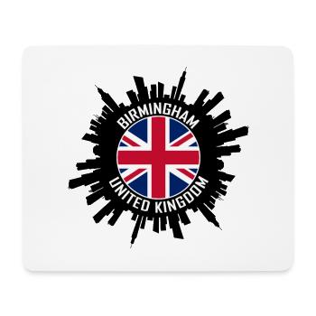 Birmingham Skyline Uk Flag Souvenir de voyage - Tapis de souris (format paysage) - blanc - Devant