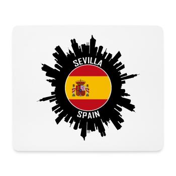 Sevilla Skyline Spanien Flagge Reise Souvenir - Mousepad (Querformat) - Weiß - Vorne