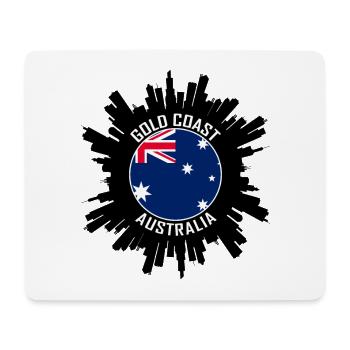 Gold Coast Skyline Australia Flag Travel Souvenir - Mouse Pad (horizontal) - white - Front